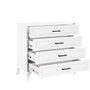 Hanah Home Cómoda Blanca con 4 Cajones